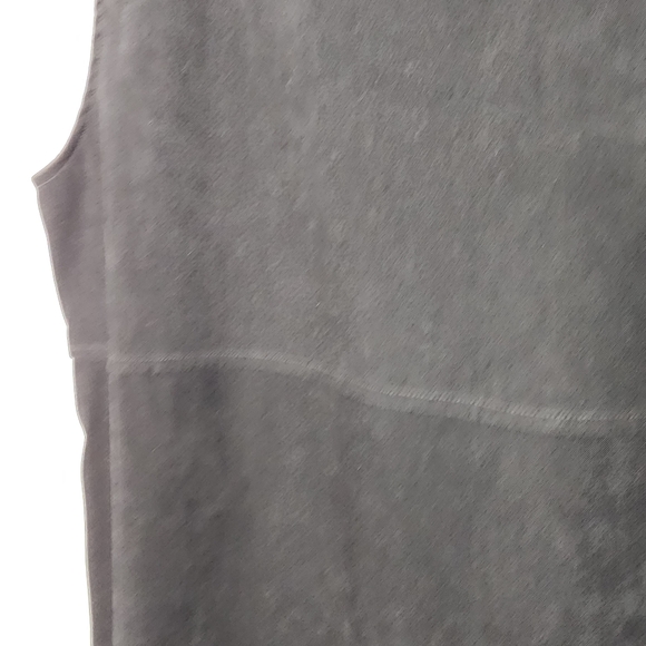 Vintage Mary McFadden embroidery details black sleevless maxi Lagenlook … - Picture 8 of 11